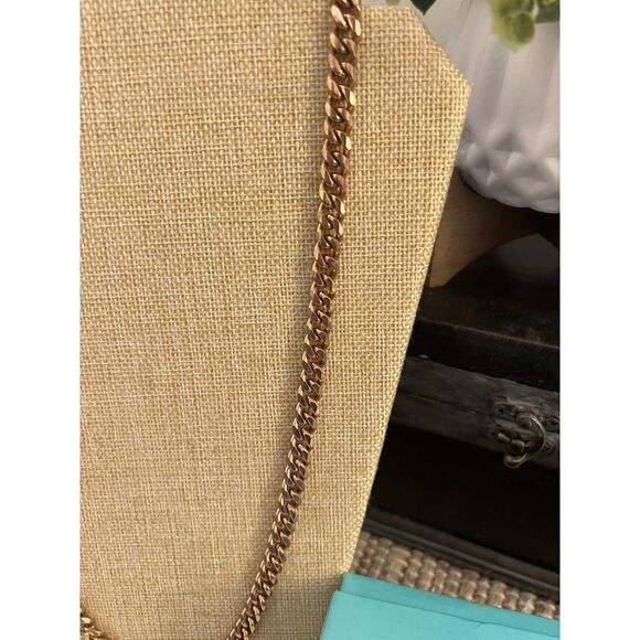 NIB - jBloom Link Necklace in Rose Stainless, Retail $67, 3oz Weight, 27-30" - Picture 3 of 4